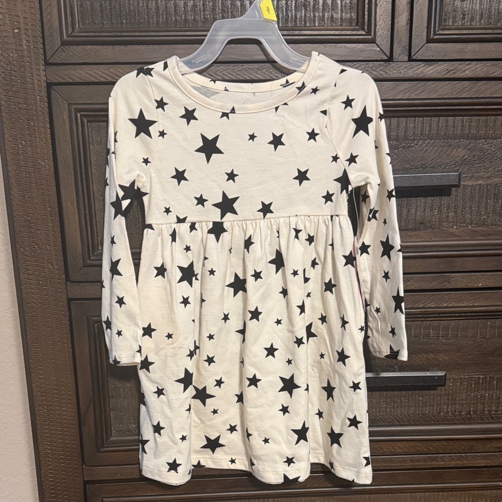 Starry Cream Kids Dress